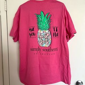 Simply Southern Beautiful Pineapple Short Sleeve Tee XL